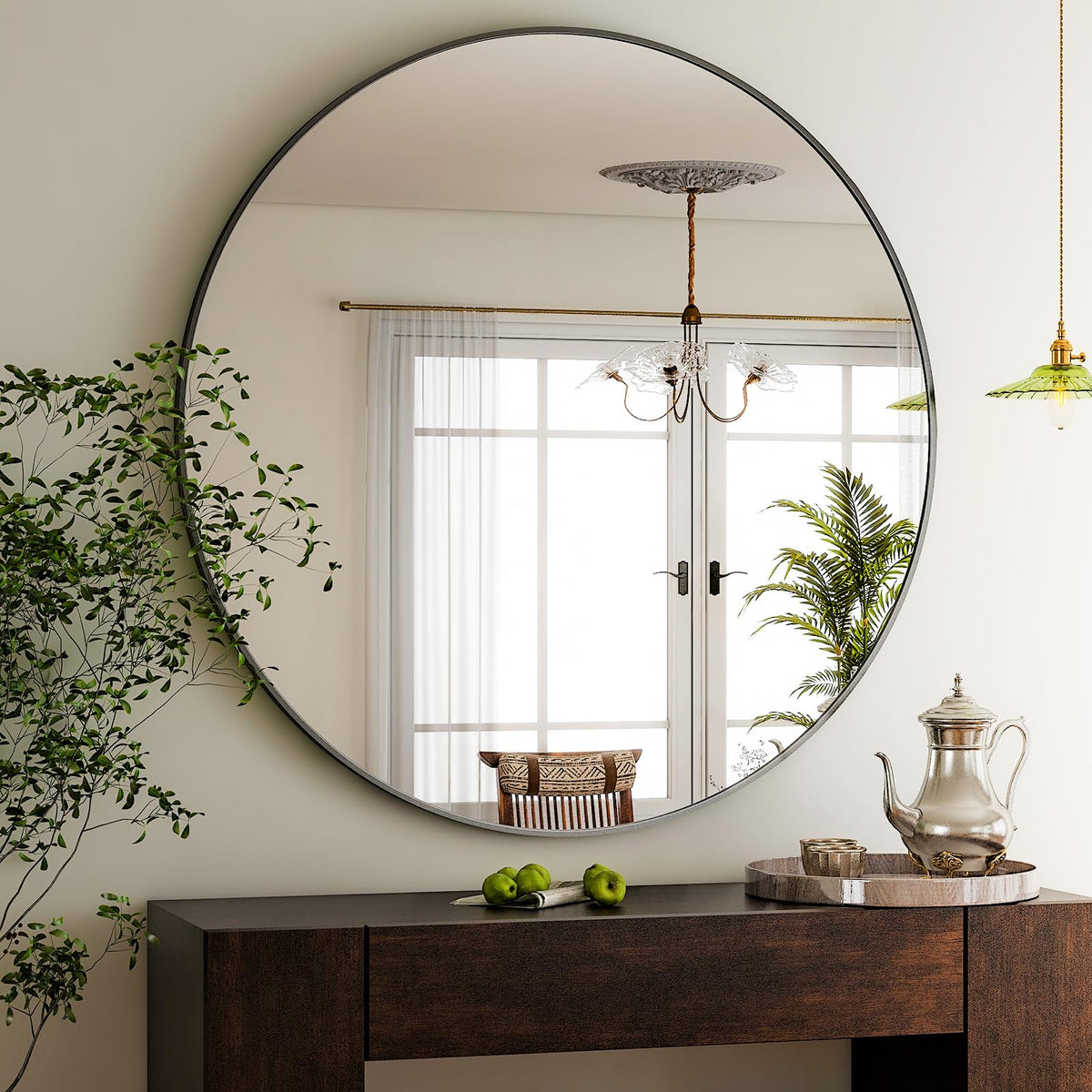 HARRITPURE Round Mirror 30 Gold Wall Mounted Circle Mirrors