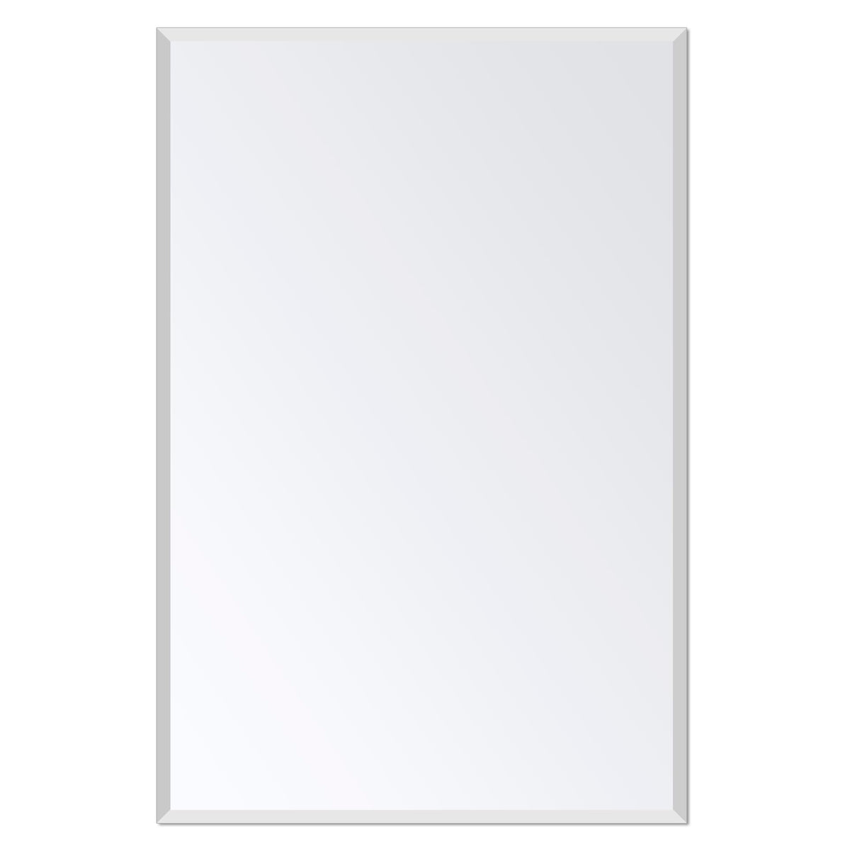 Frameless Full Length Mirror for Wall, 48x12 Inch Bathroom Vanity Mirror