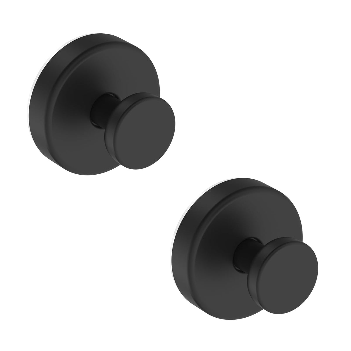 Suction Cup Hooks for Shower, Removable Towel Hooks for Bathroom Window Glass Door Wall, Bath Robe Looafh Hook for Hanging - 4 Pack, Black