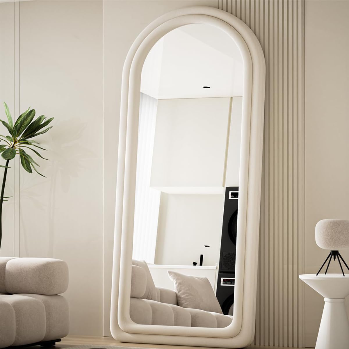 Koonmi 71"x32" Arched Full Length Mirror, Floor Mirror with Stand