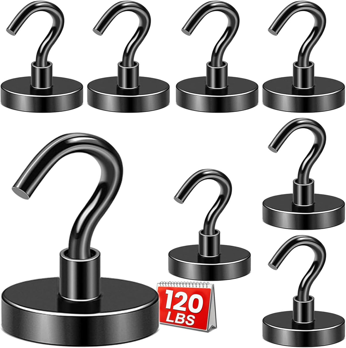 DIYMAG Magnetic Hooks 20pcs 30lbs+ Cruise Essentials 2026 Magnet Hook