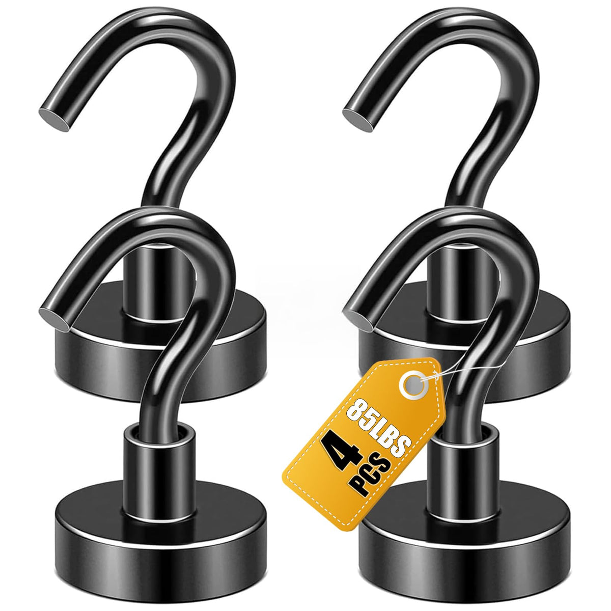 DIYMAG Magnetic Hooks 20pcs 30lbs+ Cruise Essentials 2026 Magnet Hook Black