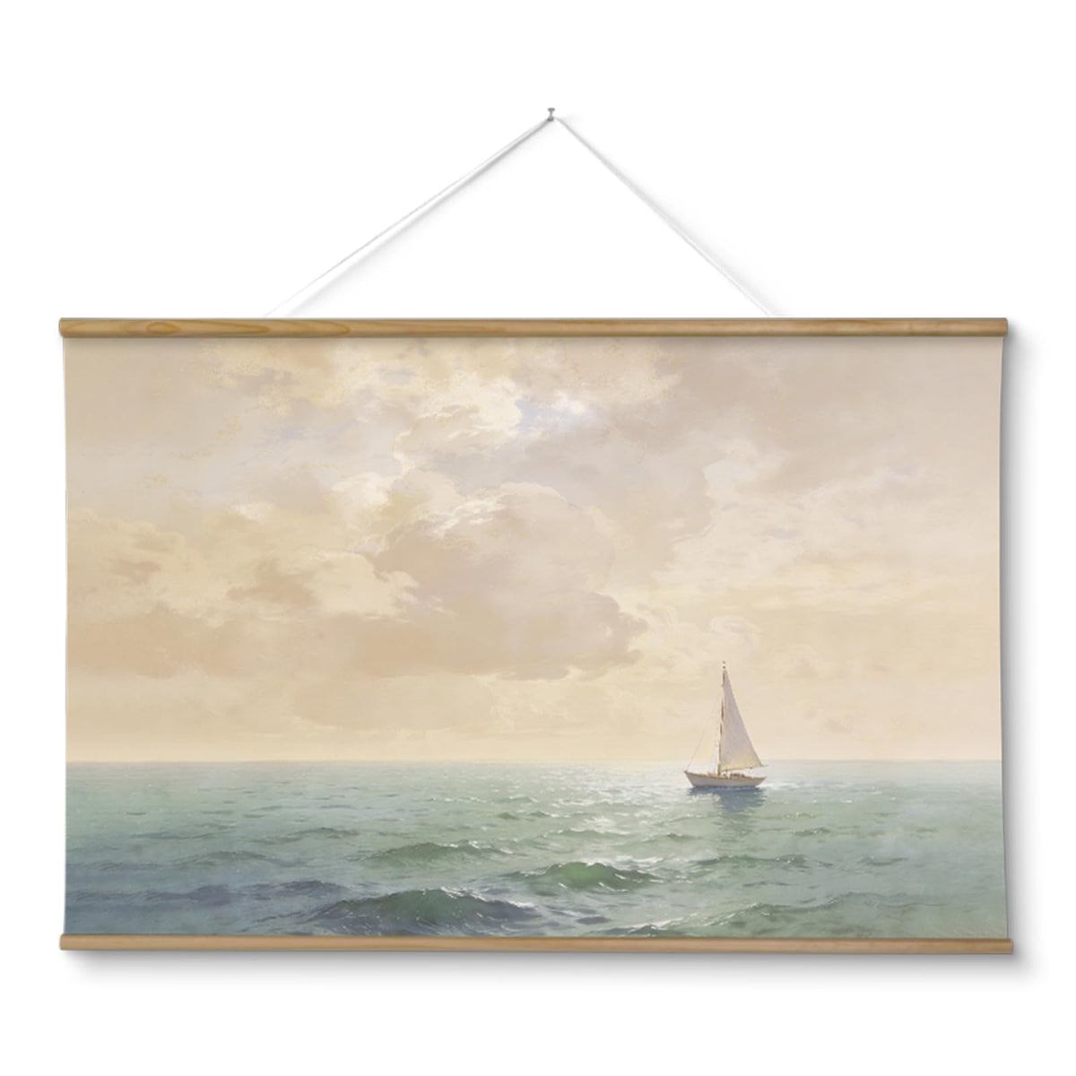 ARPEOTCY Extra Large Vintage Framed Wall Art, Fall Landscape Print, 36x54In