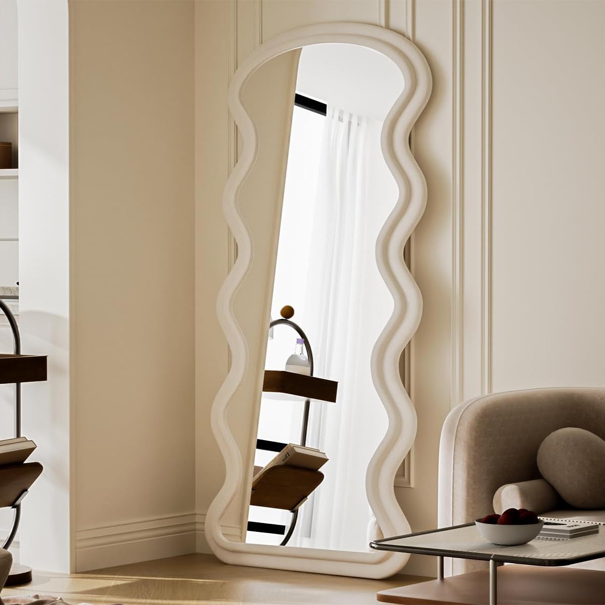 Koonmi 71"x32" Arched Full Length Mirror, Floor Mirror with Stand