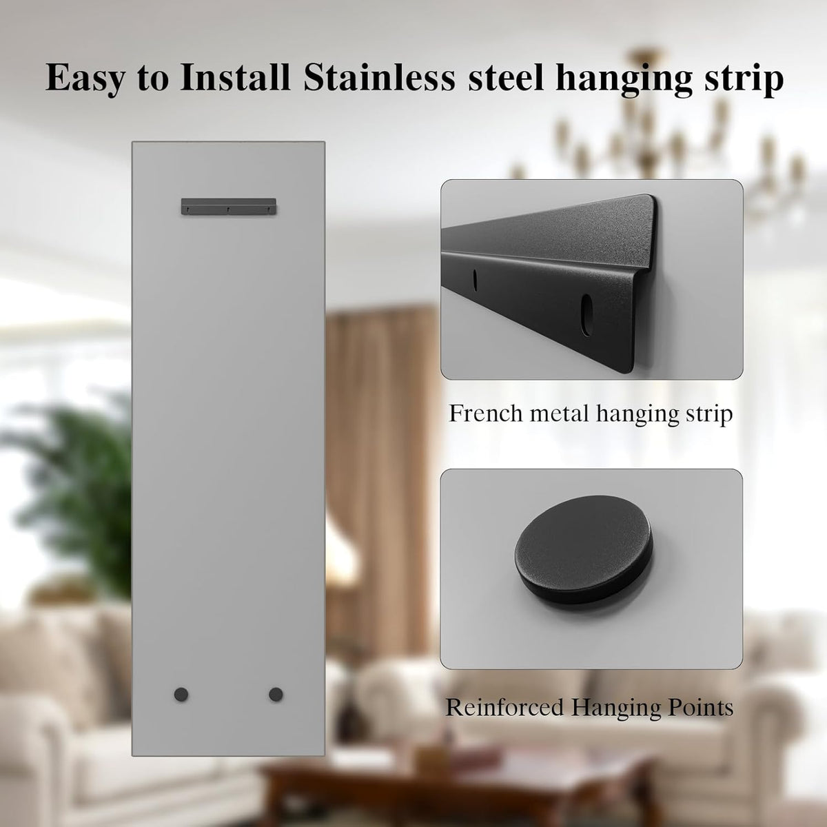 65"x24" Frameless Full Length Wall Mirrors,Rectangular Mirror Full Length Wall Mounted,Tall Full Body Mirrors with Beveled,Suitable for Living Rooms and Bedrooms