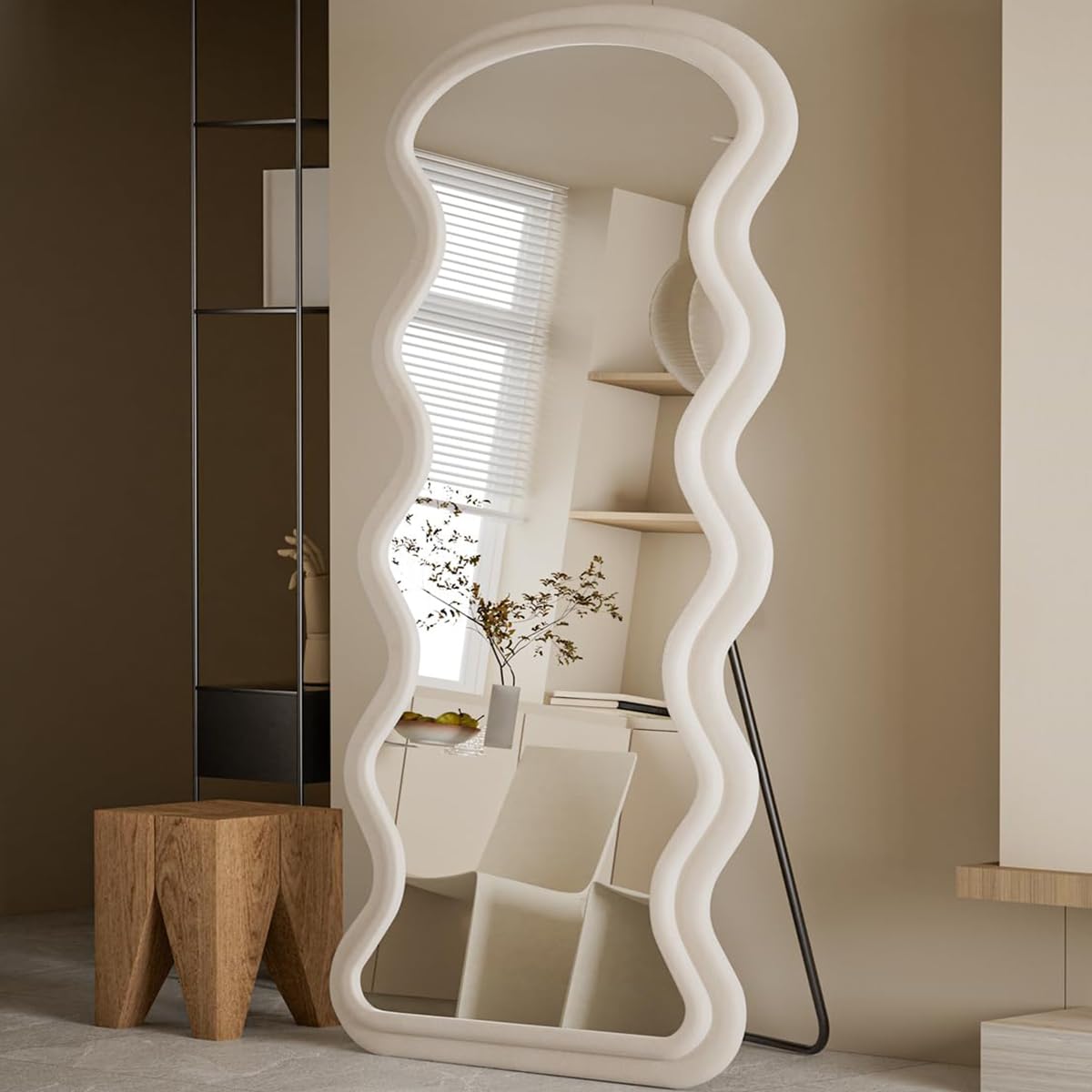 Koonmi 71"x32" Arched Full Length Mirror, Floor Mirror with Stand