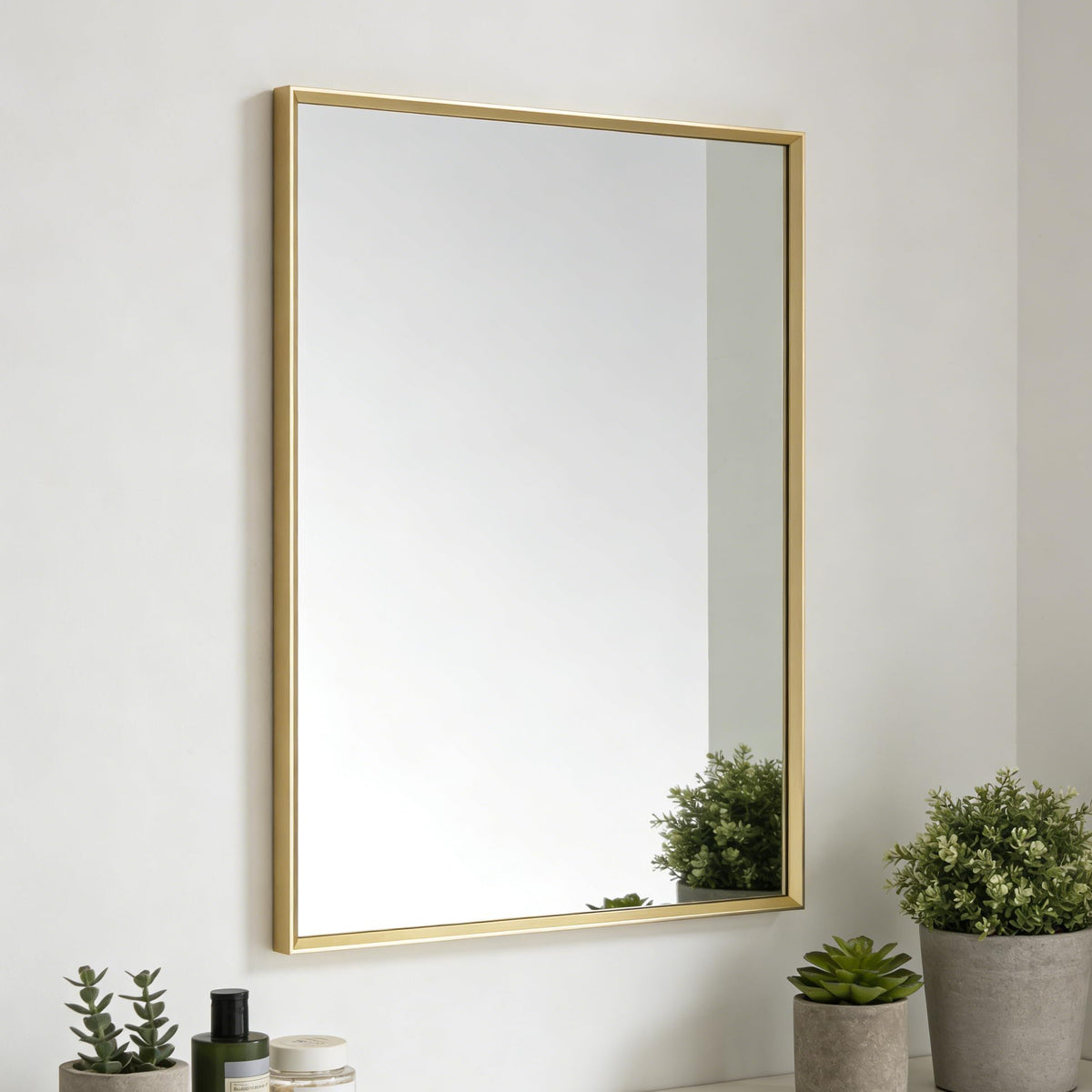 Ruomeng Wall Mirror Rectangle Decorative Mirror 12x16 Inch, Black