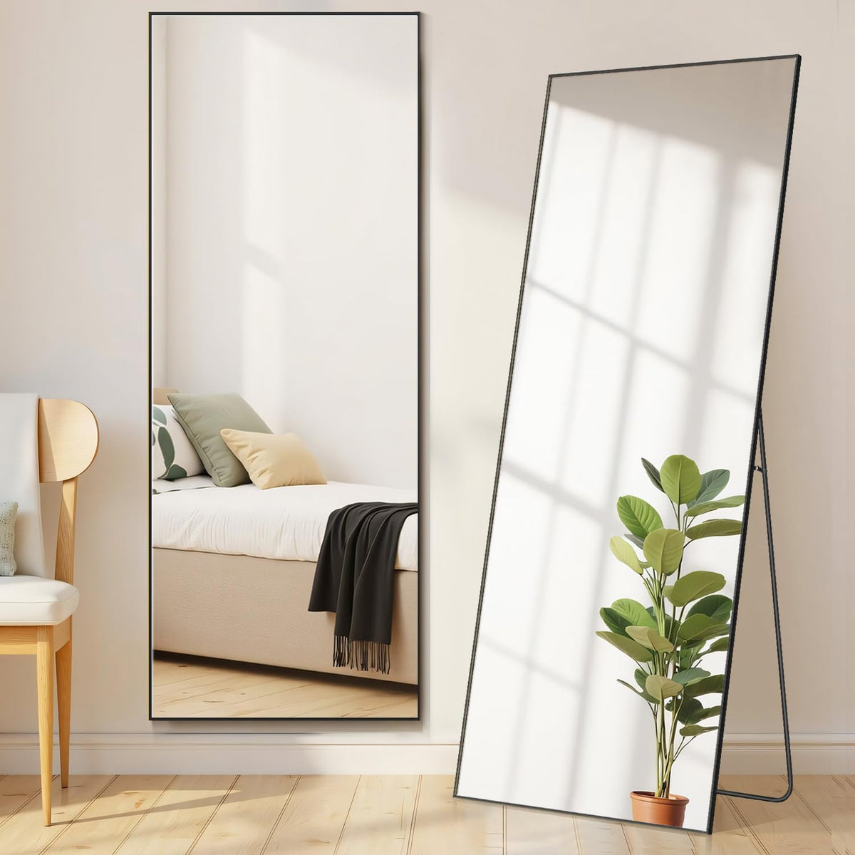 16"x59" Arched Mirror Full Length, Upgraded Body Wall Mirrors