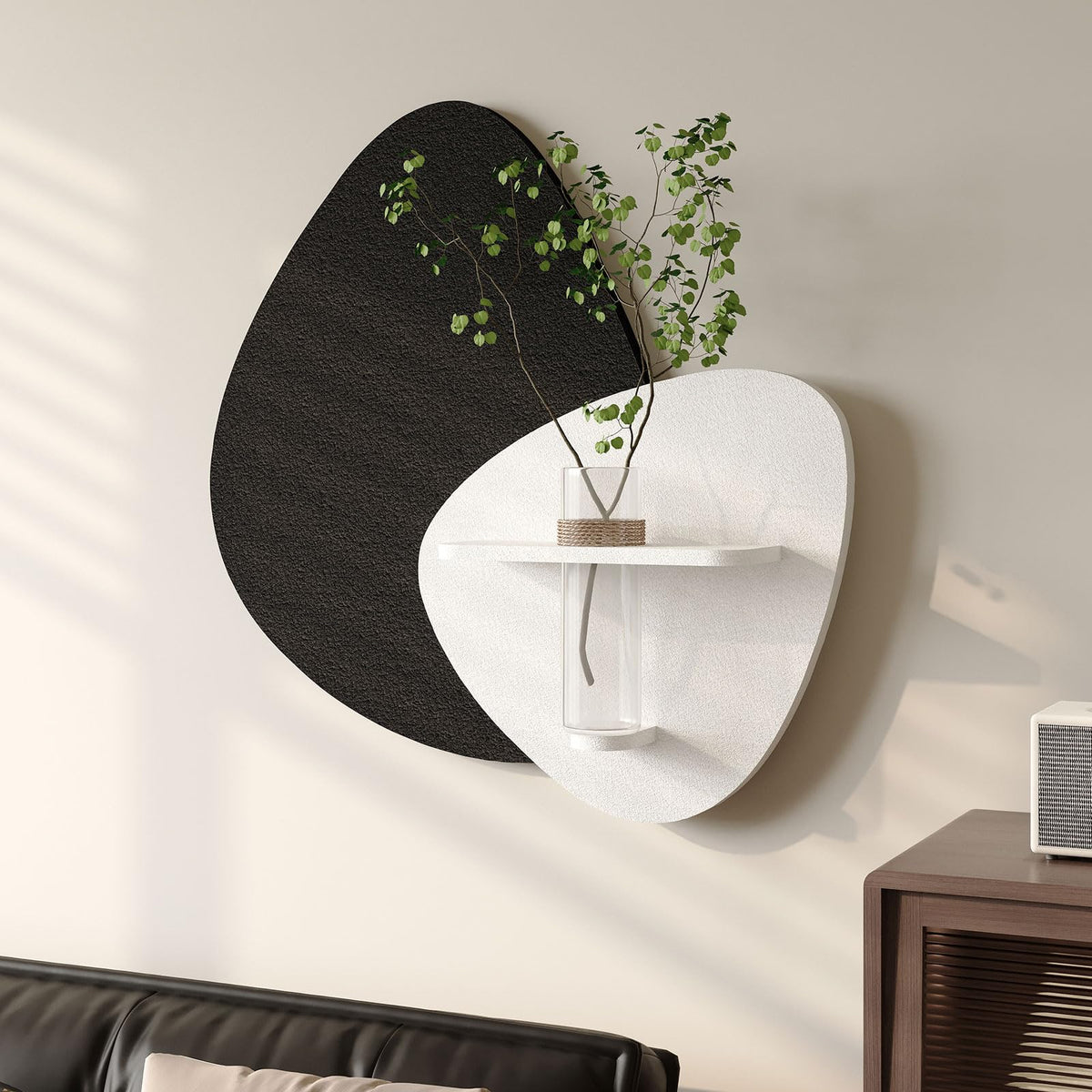 Large 3D Framed Abstract Wall Art Set, 3 Piece Modern Artwork for Walls
