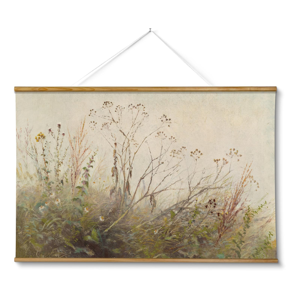 ARPEOTCY Extra Large Vintage Framed Wall Art, Fall Landscape Print, 36x54In