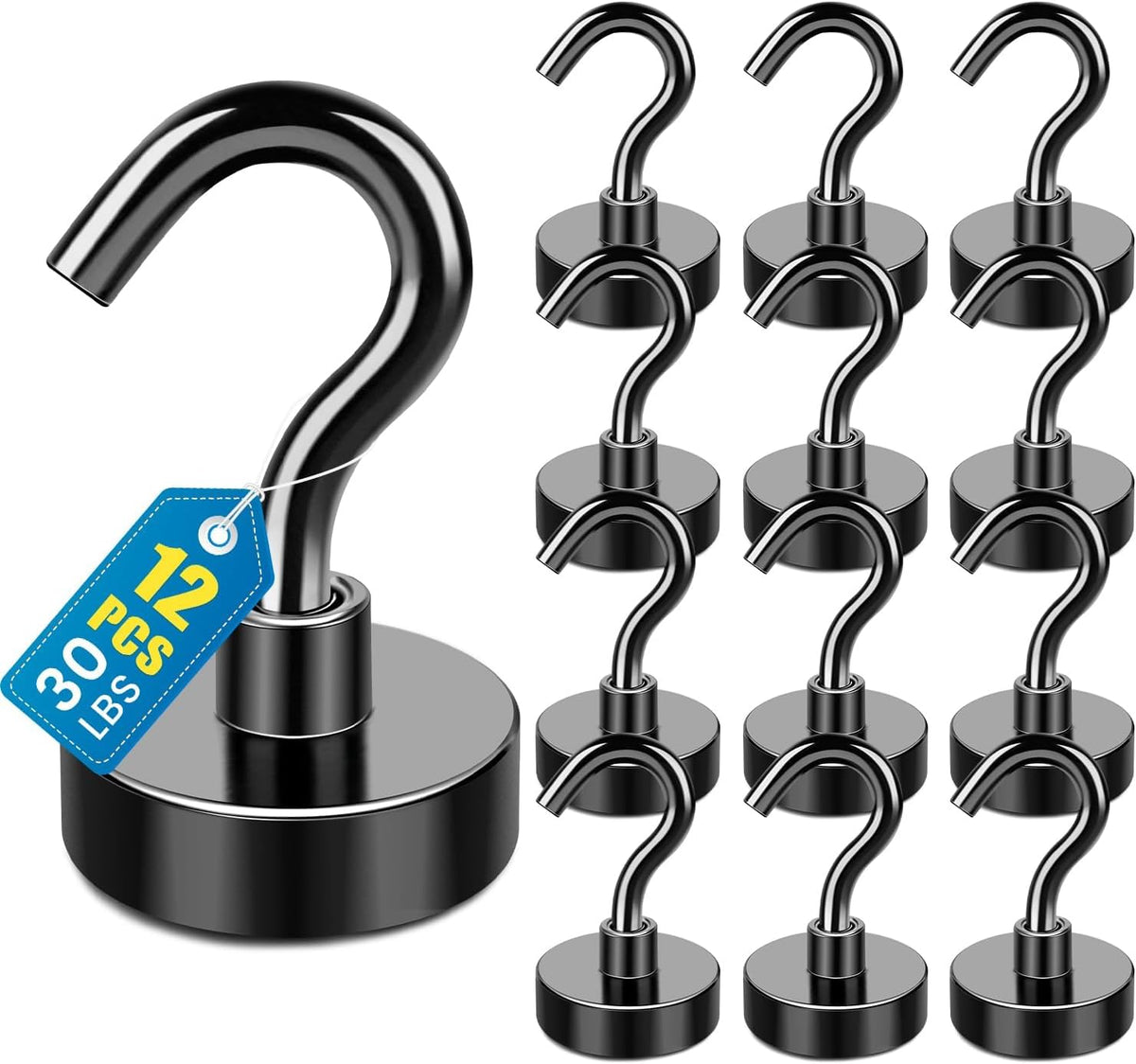 LOVIMAG Magnetic Hooks for Cruise Essentials 2026 Cabins Door 12 Pack-30LBS