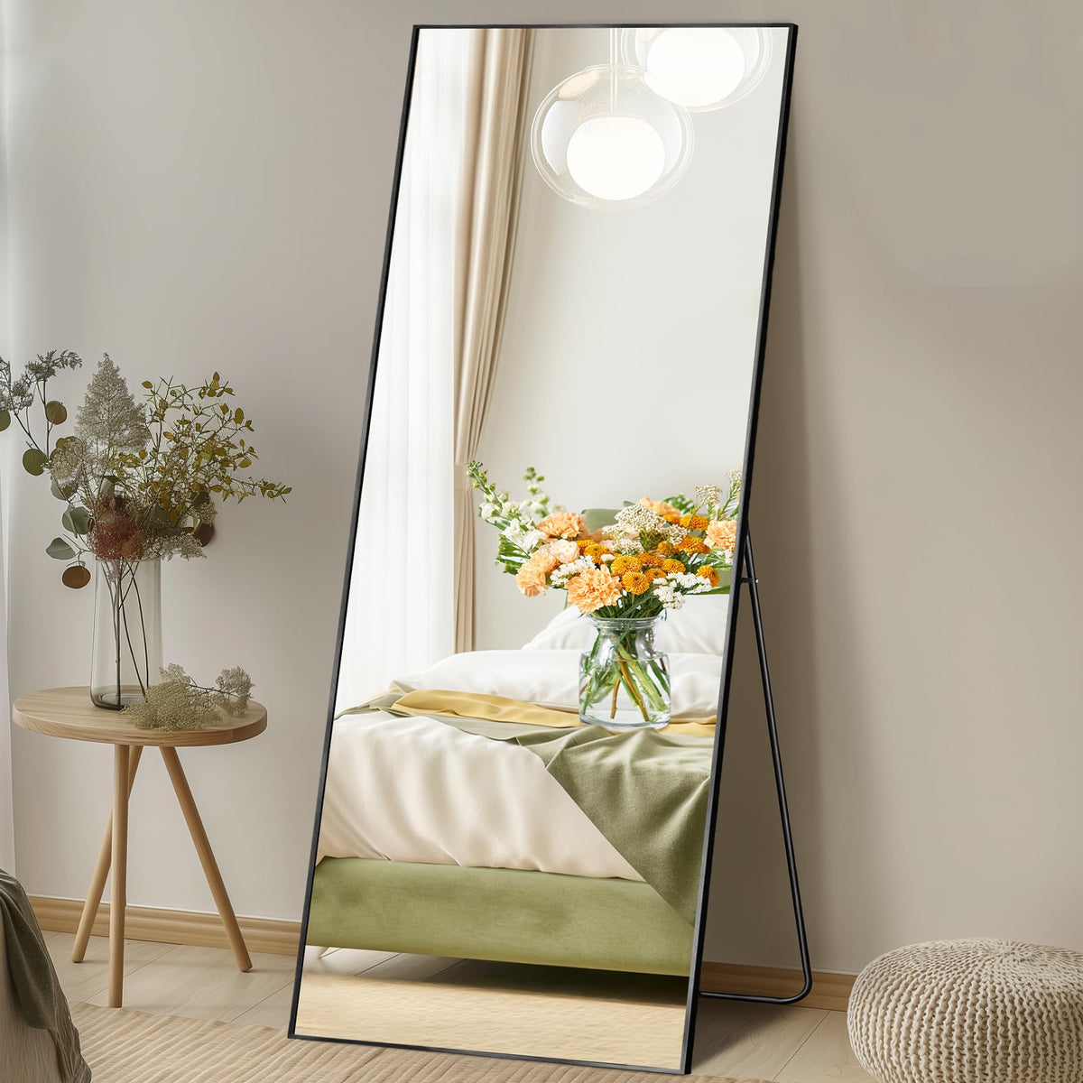 16"x59" Arched Mirror Full Length, Upgraded Body Wall Mirrors