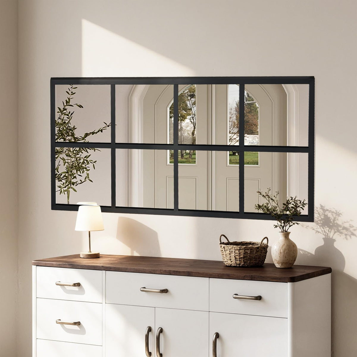 Mirror Full Length, Upgraded 16"x59" Body Wall Mirrors with Shatter-Proof Glass, Floor Standing, Hanging or Leaning, Tall Mirror with Stand Aluminum Alloy Frame for Bedroom Cloakroom