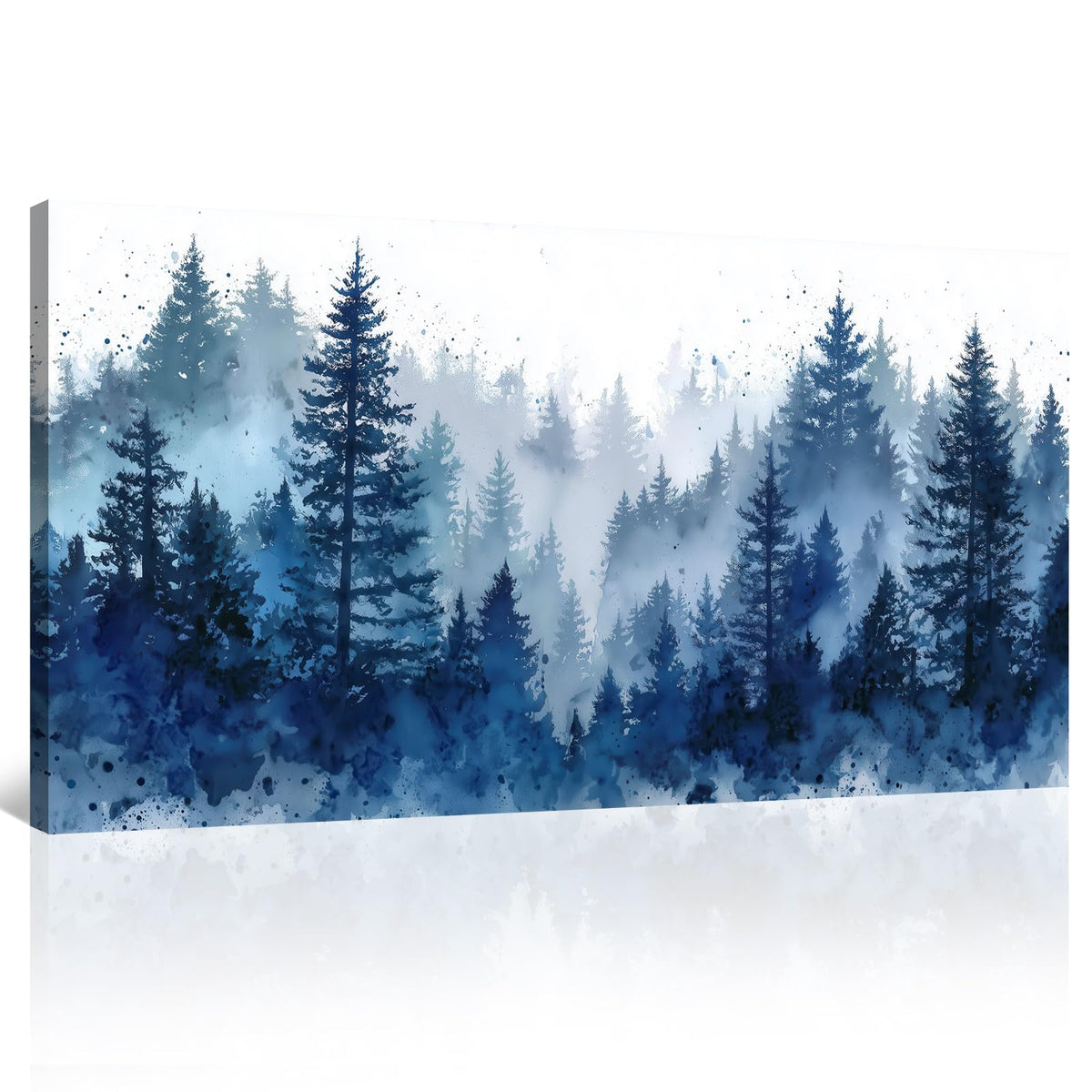 BewDalky Abstract Coastal Beach Wall Art Blue Ocean Waves Canvas Prints Modern Minimalist Landscape Painting Seascape Pictures Artwork for Living Room Bedroom Bathroom Beachy House Wall Decor 20"x40"