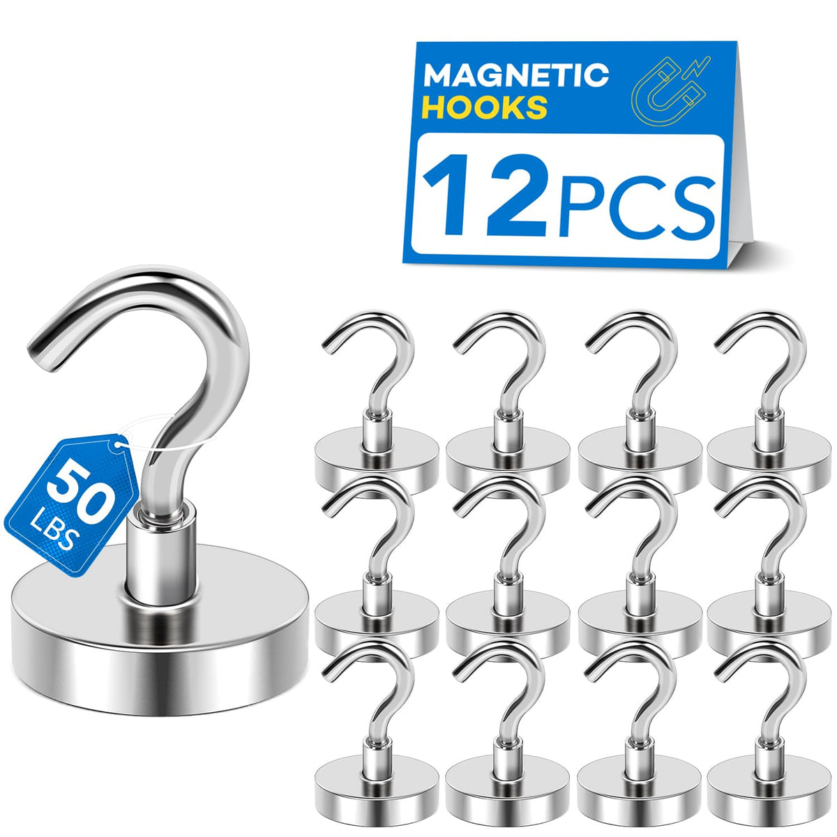 LOVIMAG Magnetic Hooks for Cruise Essentials 2026 Cabins Door 12 Pack-30LBS