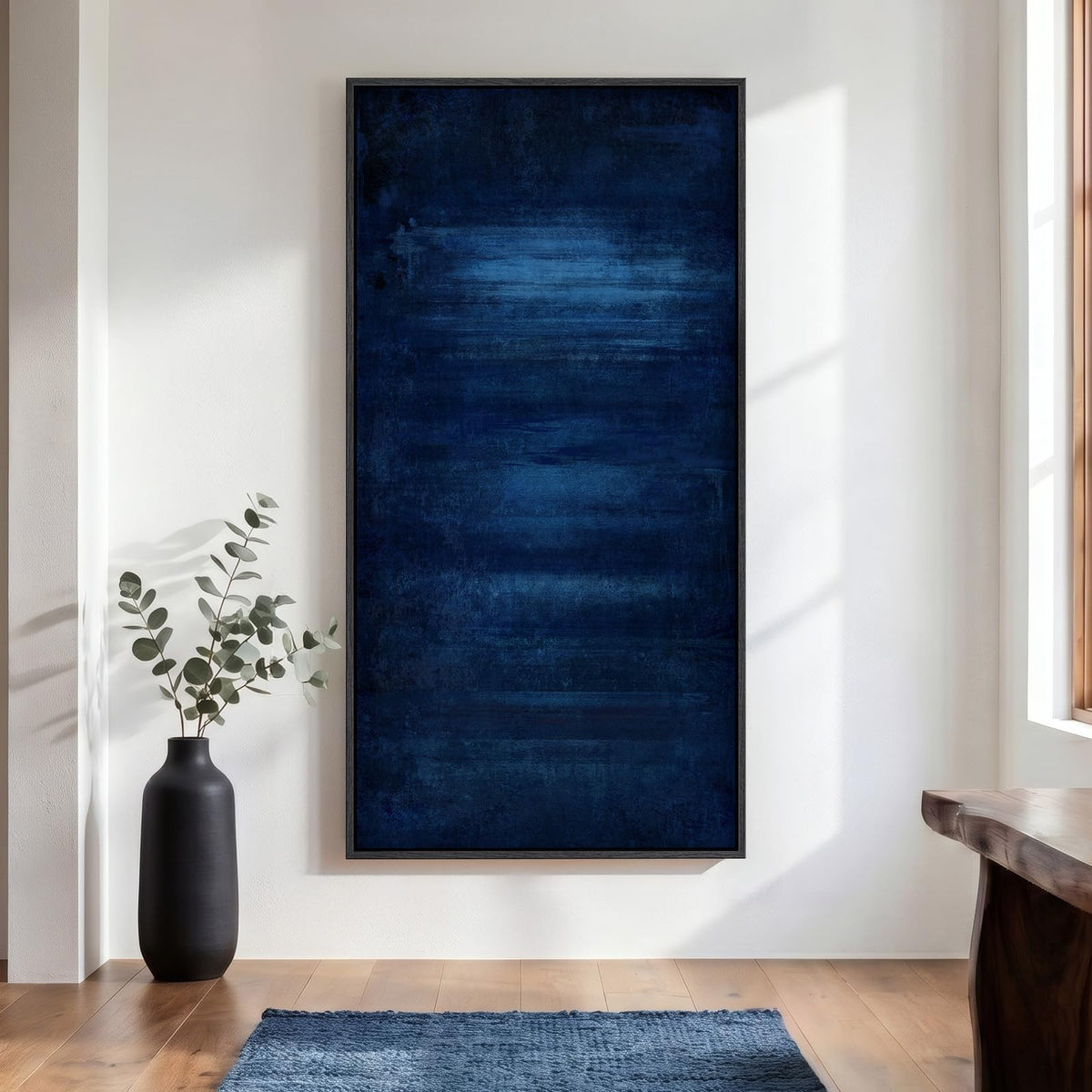 Extra Large Framed Brown Abstract Wall Art for Living Room, Vertical 40x60