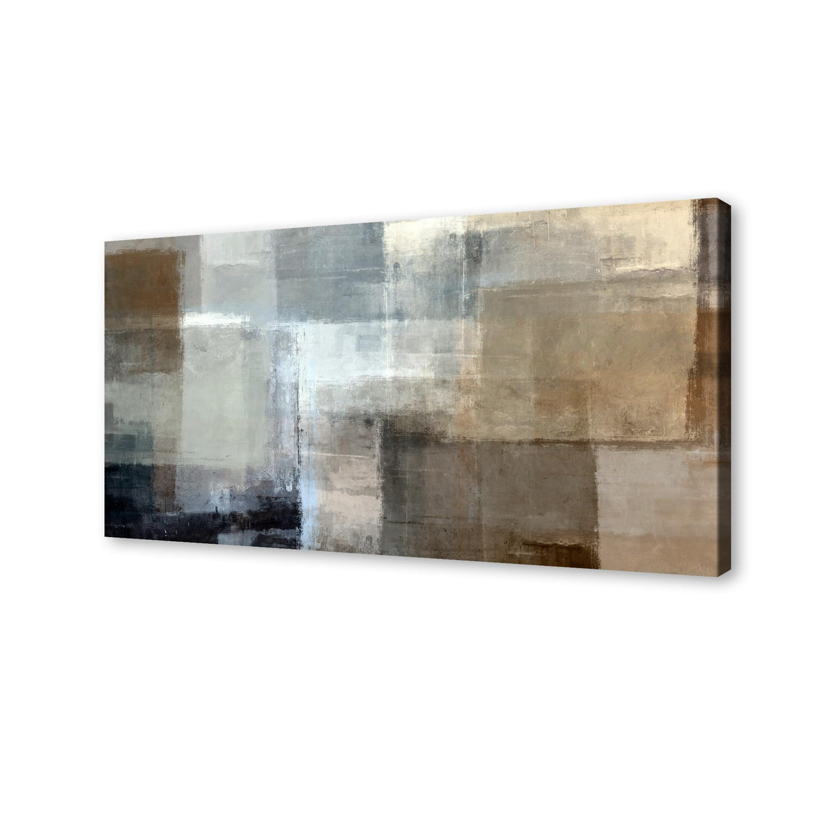 Baisuart A61275 Canvas Prints Abstract Wall Art Print Paintings Grey and Brown Stretched Canvas Wooden Framed for living Room Bedroom and Office Home Decor Artwork XXLarge 30x60inch
