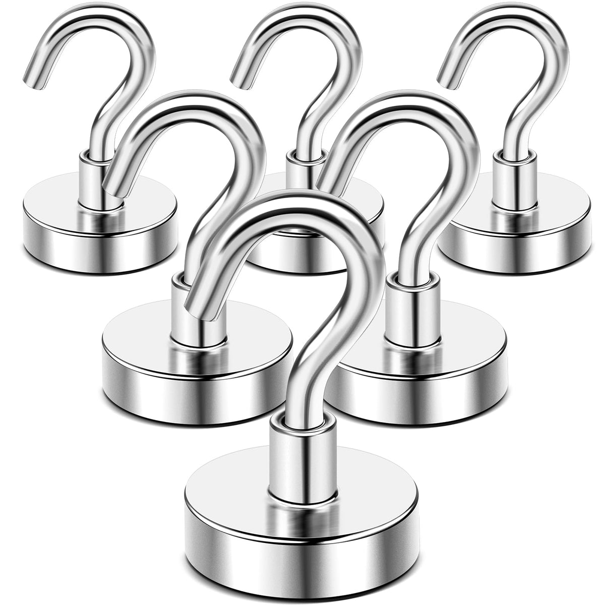 DIYMAG Magnetic Hooks 20pcs 30lbs+ Cruise Essentials 2026 Magnet Hook Black