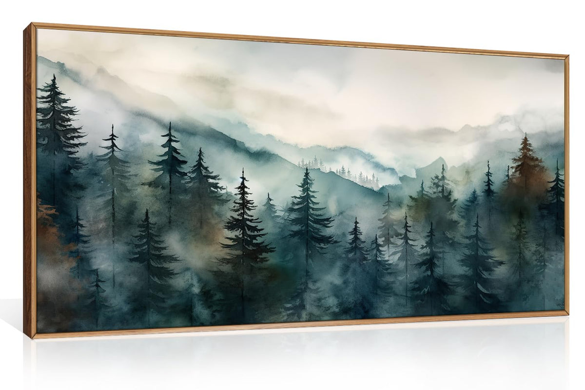 KAIRNE Neutral Abstrcat Landscape Framed Canvas Wall Art Set-40"x20"x1