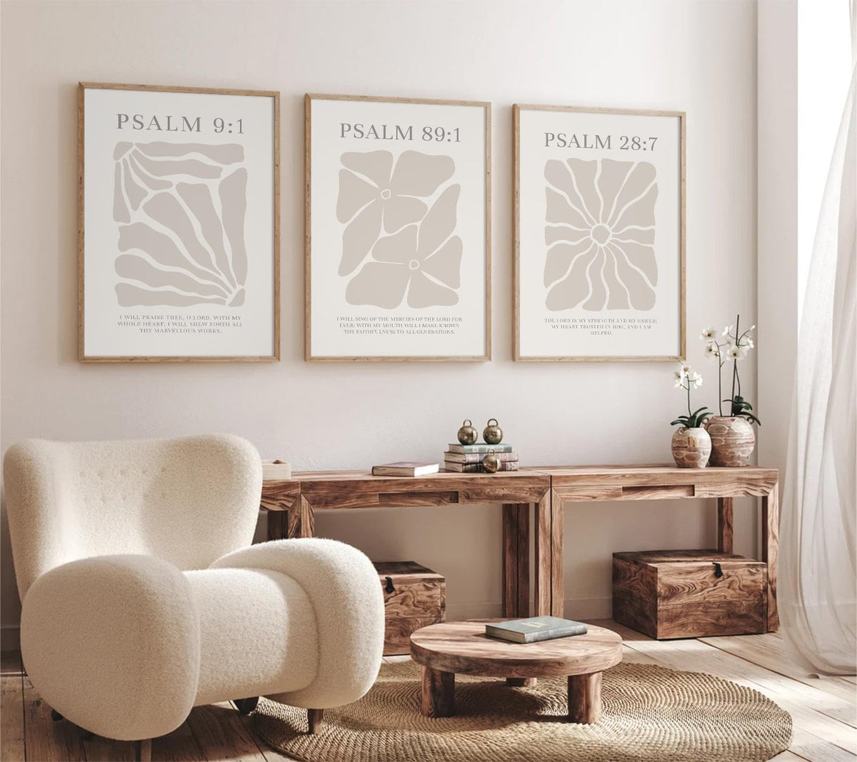 Joocrise Beige Abstract Wall Art Painting Set of 3 Neutral Canvas Wall Art Prints Black Beige Modern Wall Decor Minimalist Art Pictures Abstract Modern Artwork for Room Bedroom 16x24 Inch Unframed