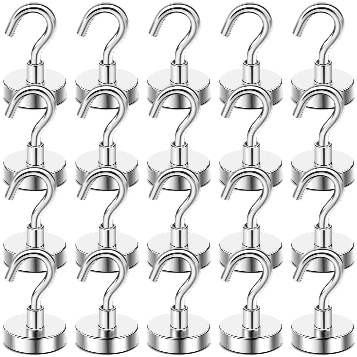 DIYMAG Magnetic Hooks 20pcs 30lbs+ Cruise Essentials 2026 Magnet Hook