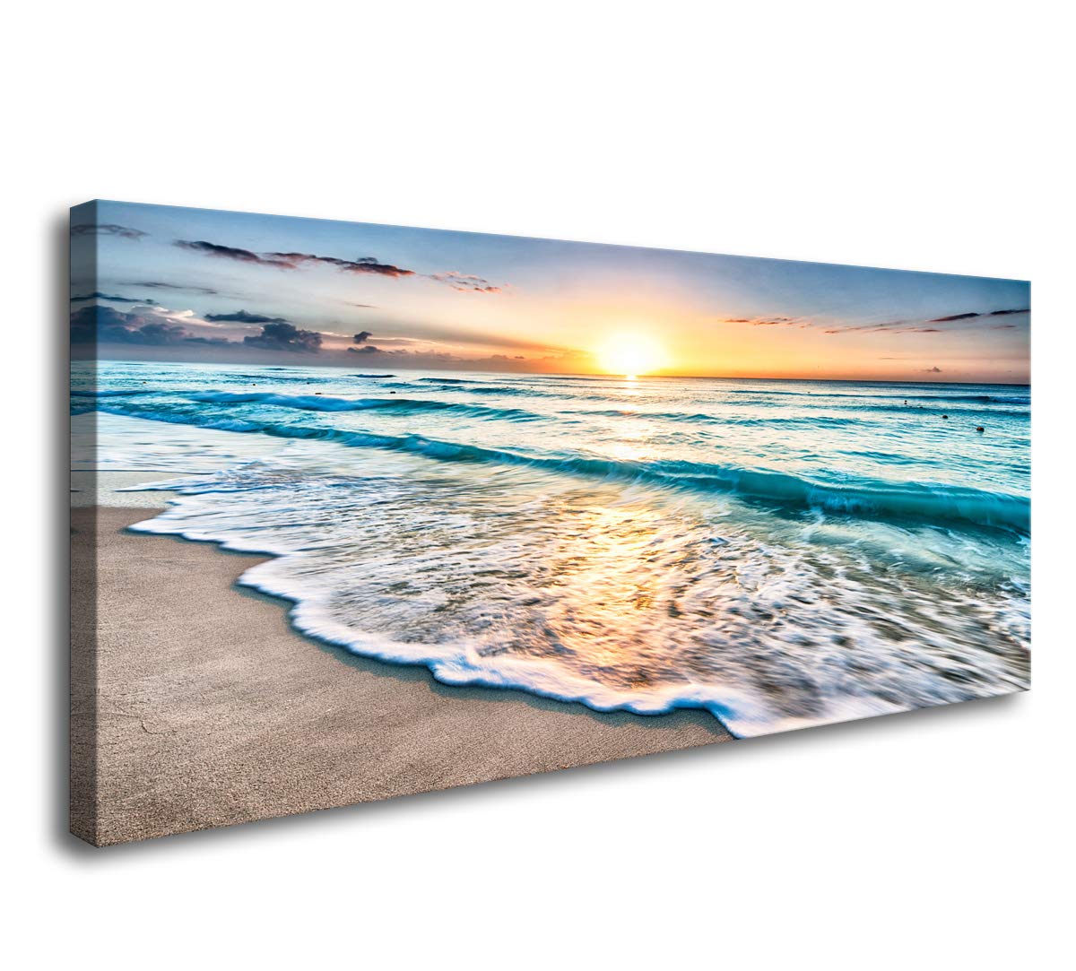Baisuart A61275 Canvas Prints Abstract Wall Art Print Paintings Grey and Brown Stretched Canvas Wooden Framed for living Room Bedroom and Office Home Decor Artwork XXLarge 30x60inch