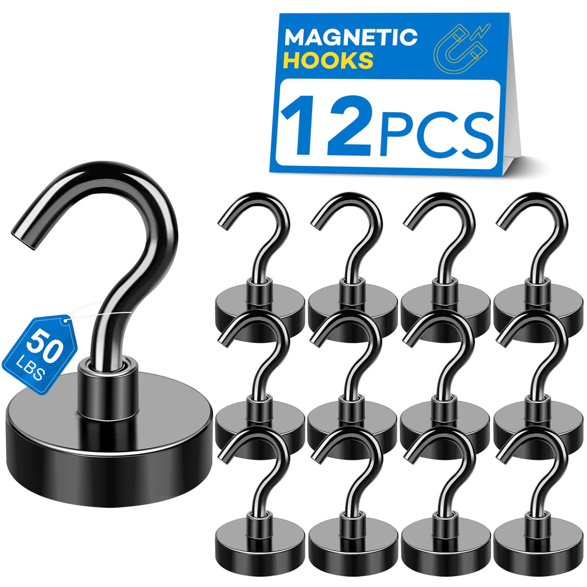LOVIMAG Magnetic Hooks for Cruise Essentials 2026 Cabins Door 12 Pack-30LBS