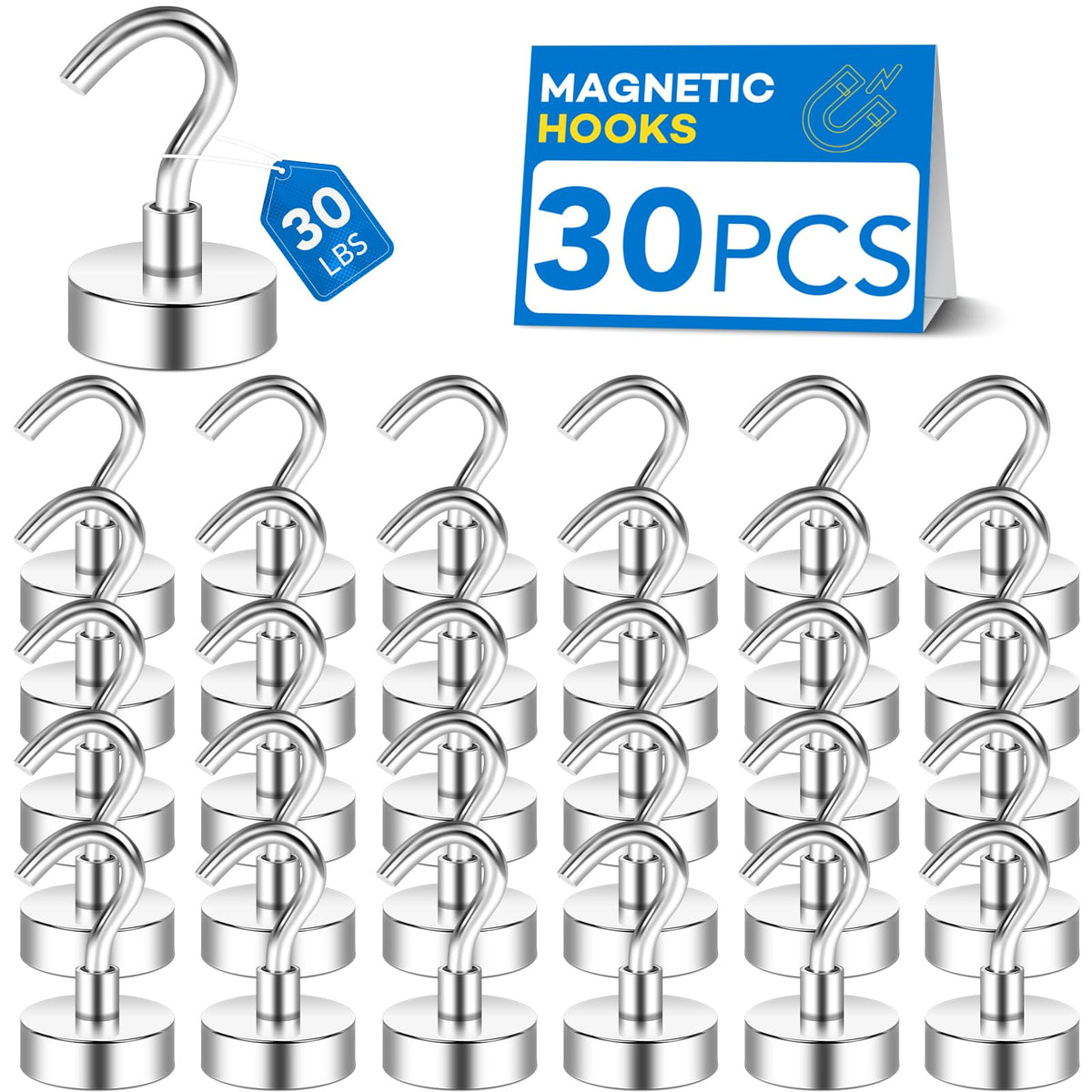 LOVIMAG Magnetic Hooks for Cruise Essentials 2026 Cabins Door 12 Pack-30LBS