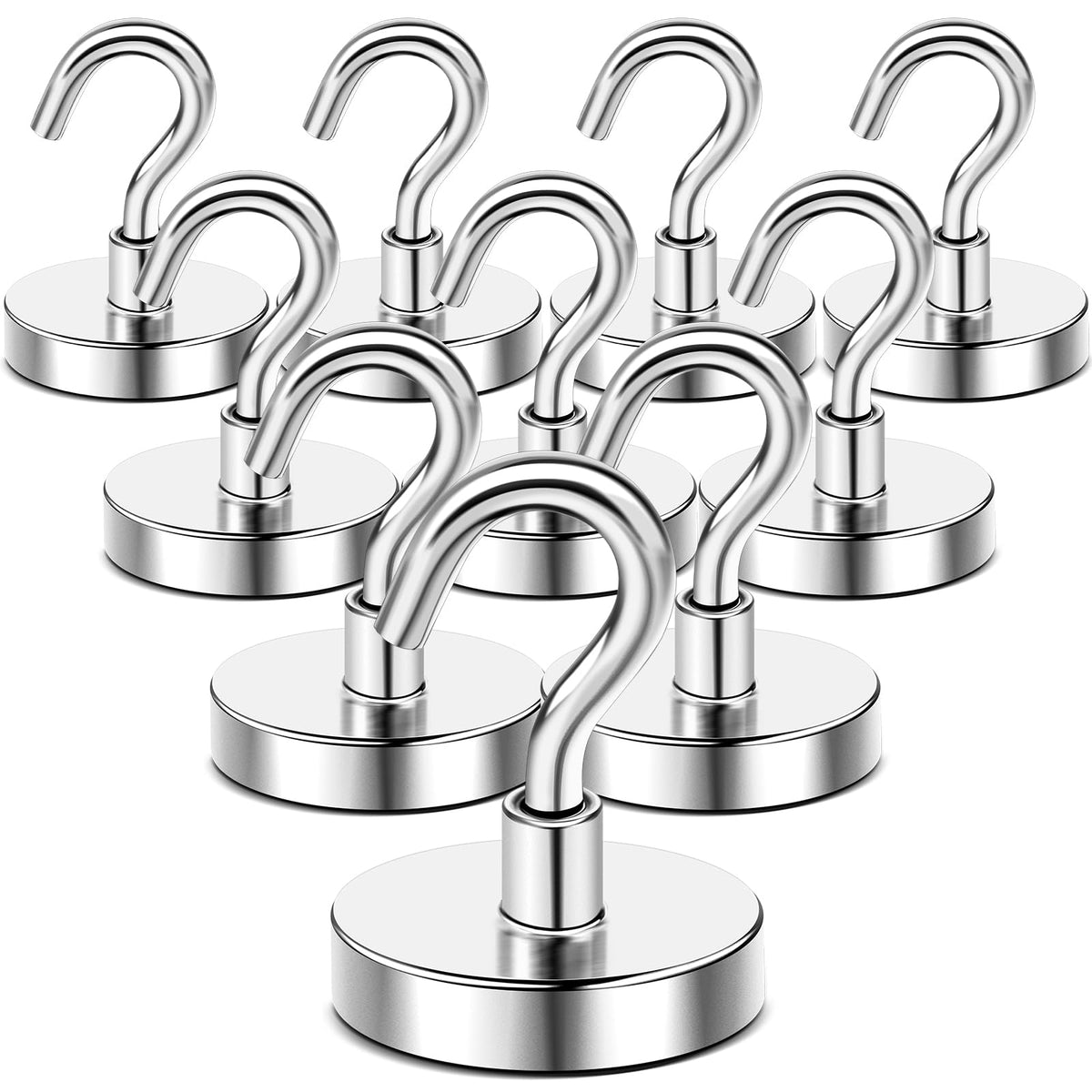DIYMAG Magnetic Hooks 20pcs 30lbs+ Cruise Essentials 2026 Magnet Hook Black