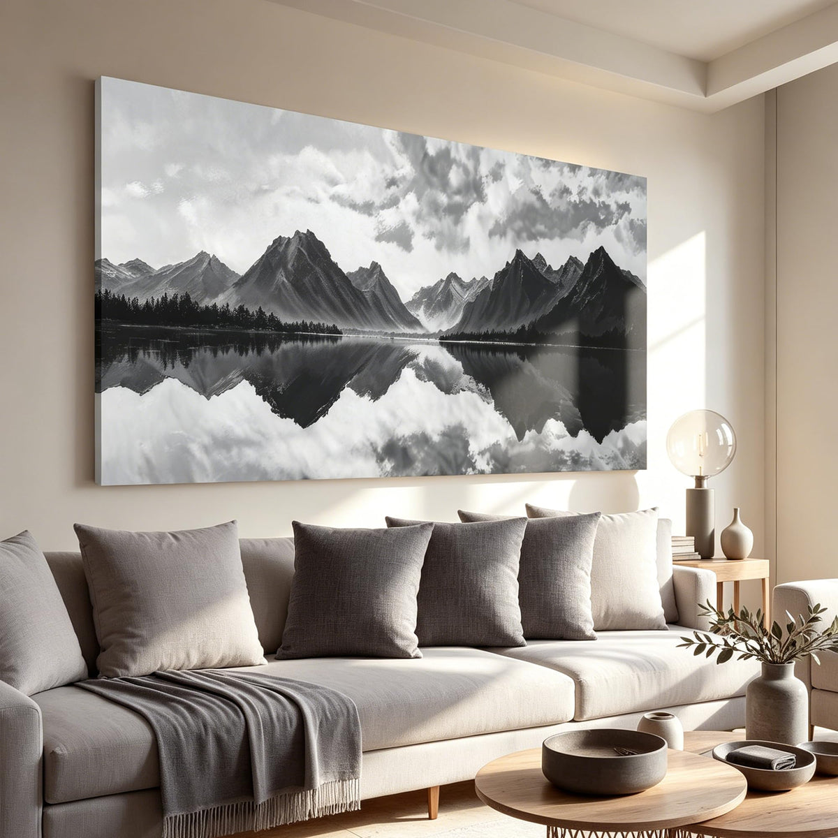 I@U Geometric Abstract Wall Art Decor Modern Gray White Wall Art Prints Canvas Wall Art Decor For Living Room Office Bathroom Kitchen Bedroom Artwork For Walls Decor Canvas Prints 20x40 Inch