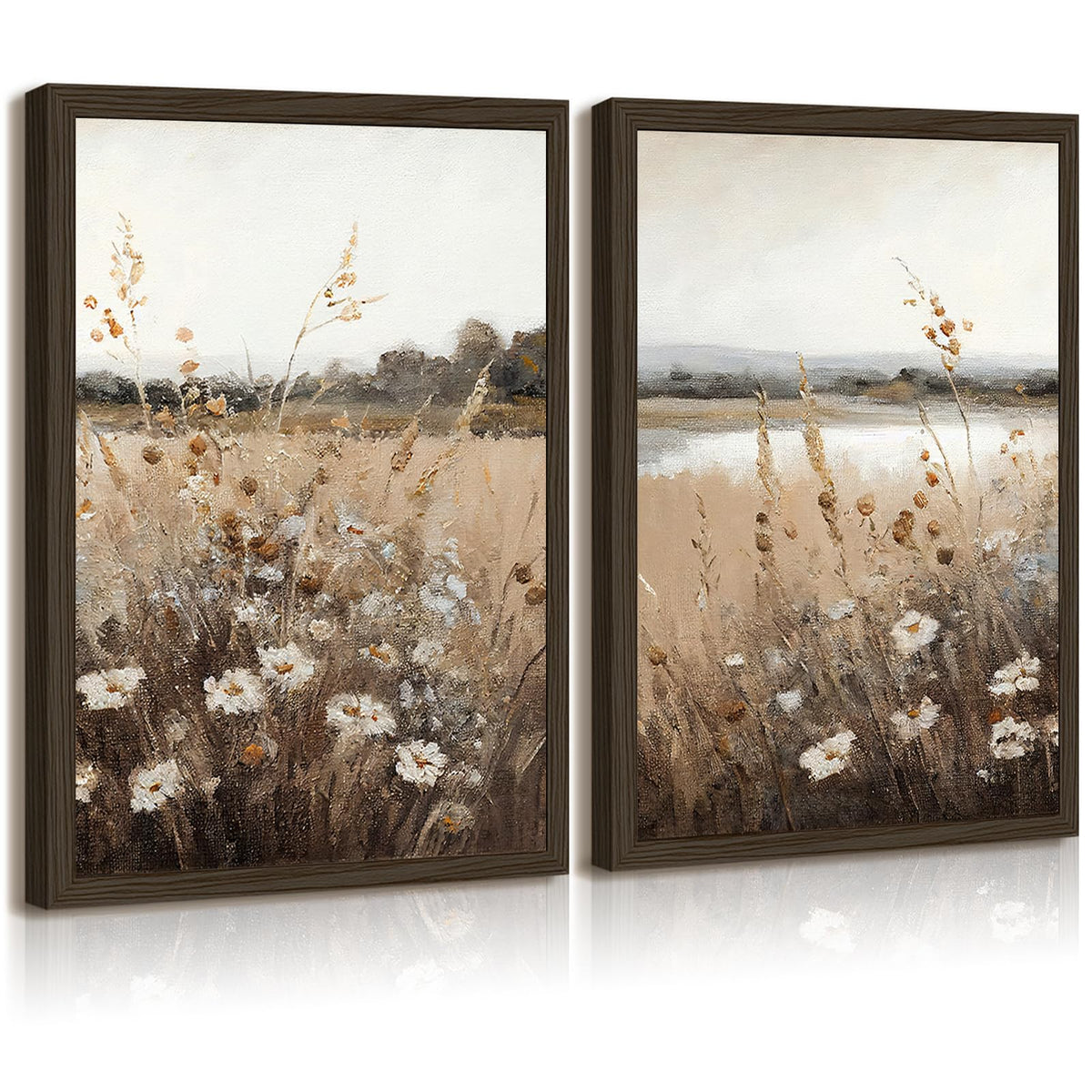 Joocrise Beige Abstract Wall Art Painting Set of 3 Neutral Canvas Wall Art Prints Black Beige Modern Wall Decor Minimalist Art Pictures Abstract Modern Artwork for Room Bedroom 16x24 Inch Unframed