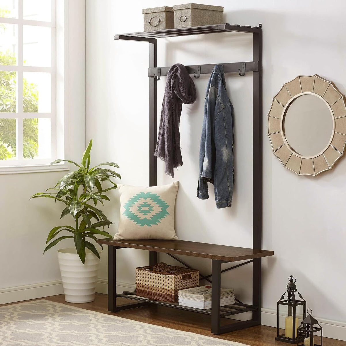 BREYDROK 20-Pack Coat Hooks for Hanging, Heavy Duty Black Metal Wall Hooks
