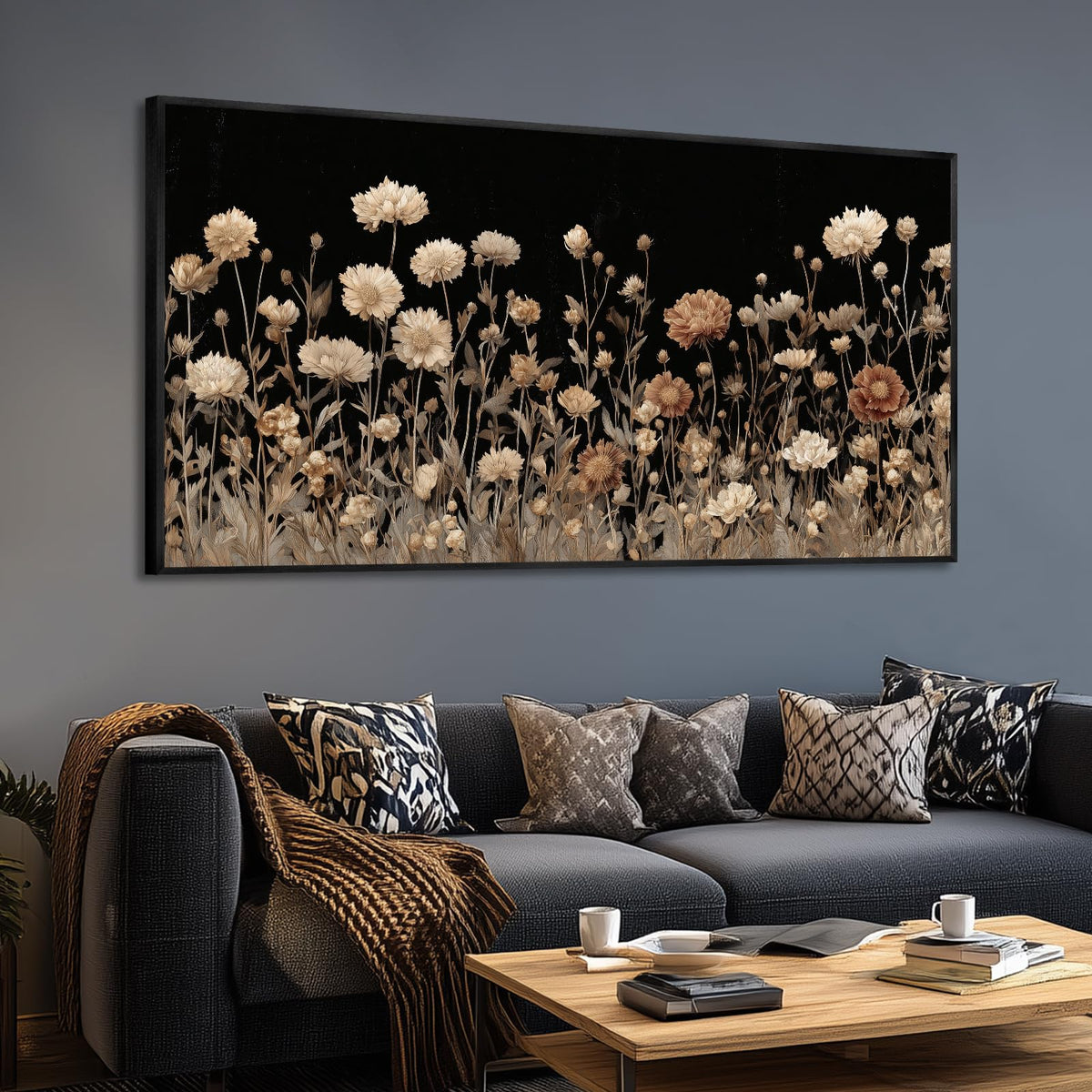 BewDalky Abstract Coastal Beach Wall Art Blue Ocean Waves Canvas Prints Modern Minimalist Landscape Painting Seascape Pictures Artwork for Living Room Bedroom Bathroom Beachy House Wall Decor 20"x40"