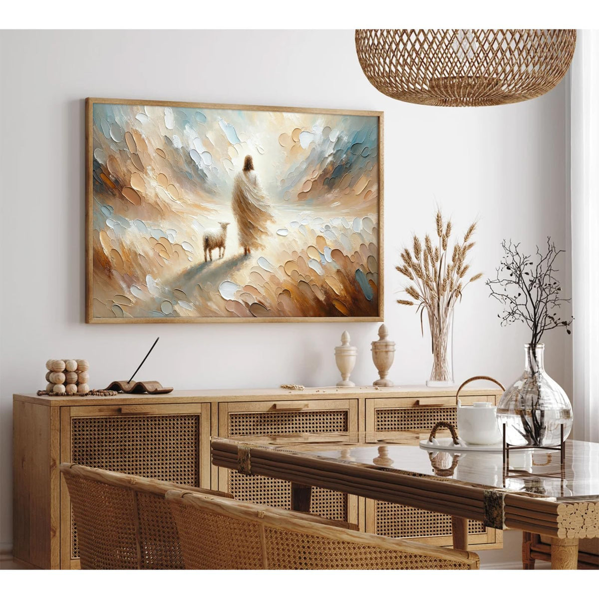 Joocrise Beige Abstract Wall Art Painting Set of 3 Neutral Canvas Wall Art Prints Black Beige Modern Wall Decor Minimalist Art Pictures Abstract Modern Artwork for Room Bedroom 16x24 Inch Unframed