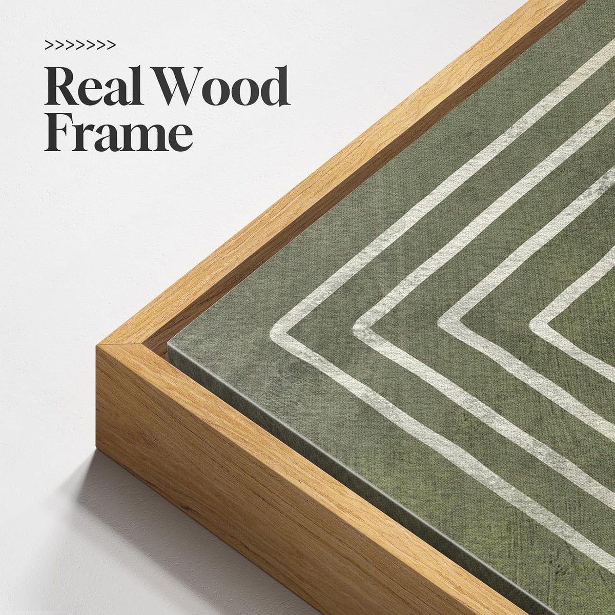Large Framed Green Abstract Wall Art for Living Room Set of 2, 24x36 In
