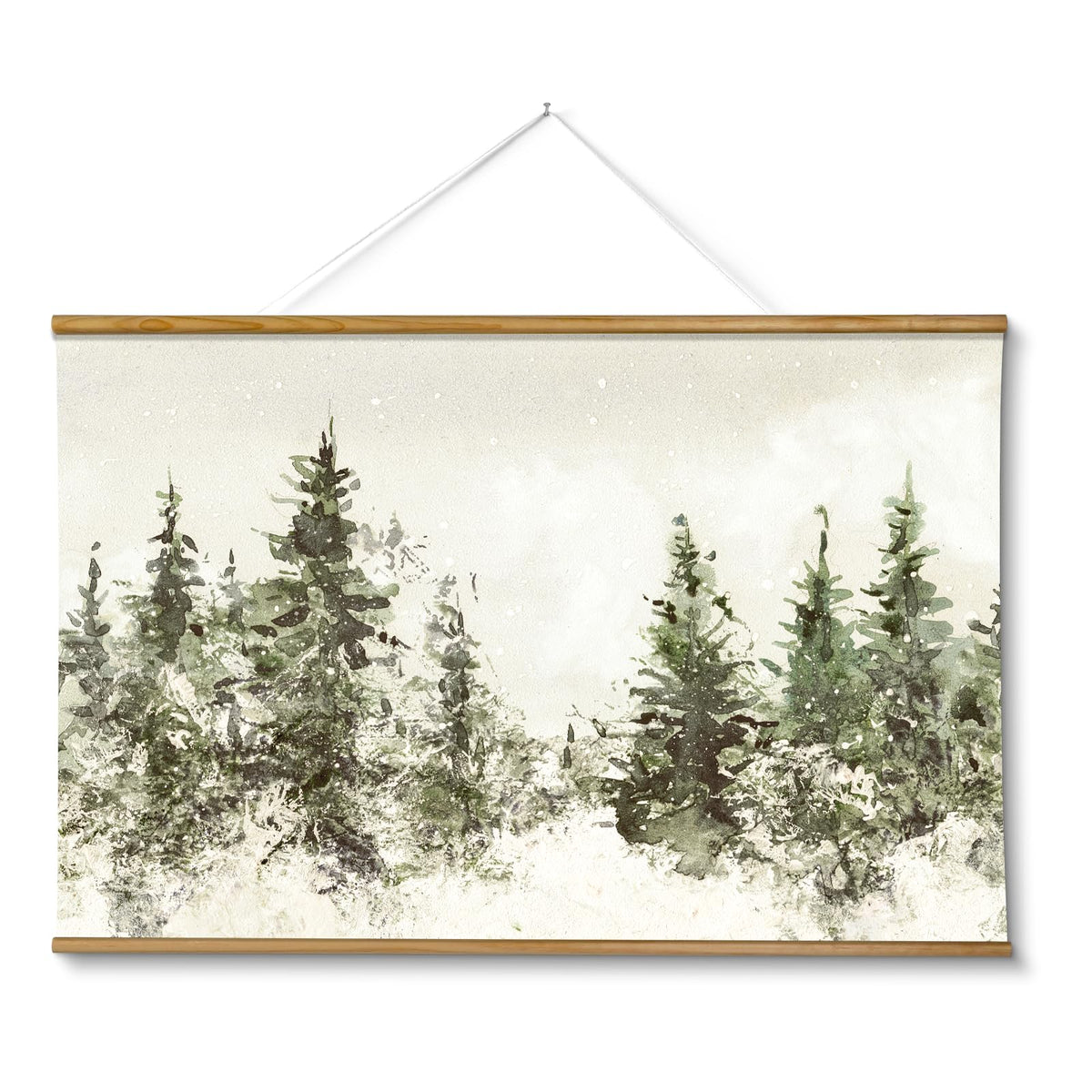ARPEOTCY Extra Large Vintage Framed Wall Art, Fall Landscape Print, 36x54In