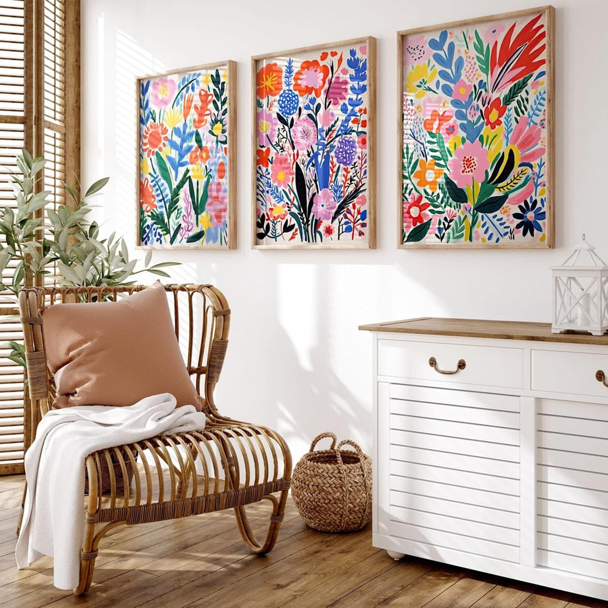 Joocrise Beige Abstract Wall Art Painting Set of 3 Neutral Canvas Wall Art Prints Black Beige Modern Wall Decor Minimalist Art Pictures Abstract Modern Artwork for Room Bedroom 16x24 Inch Unframed